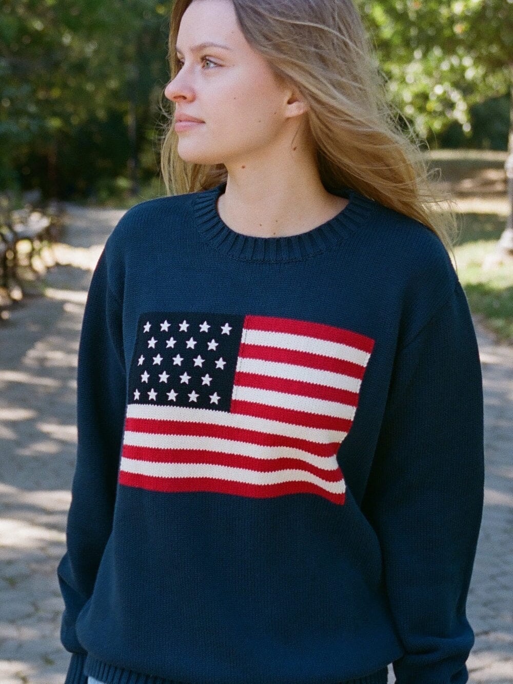 Brandy Melville Nico American Flag Sweater
